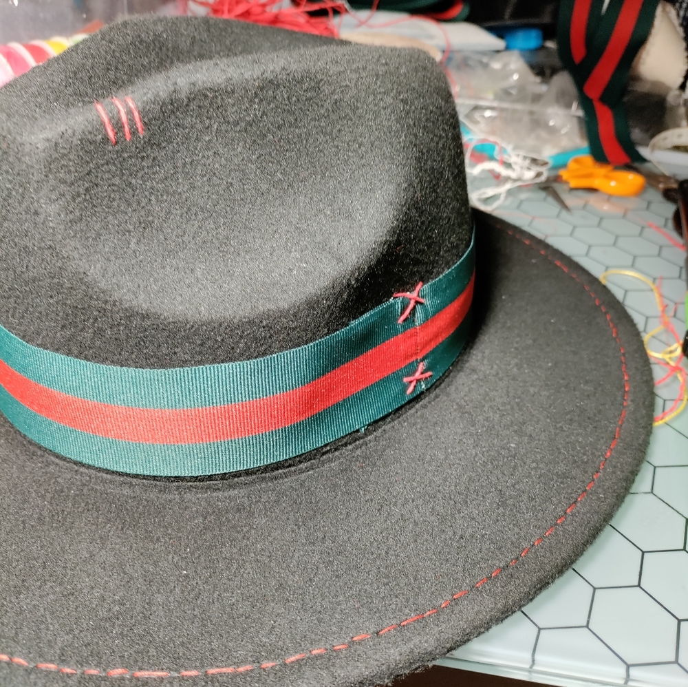 Restyled Fedora Brim Hat